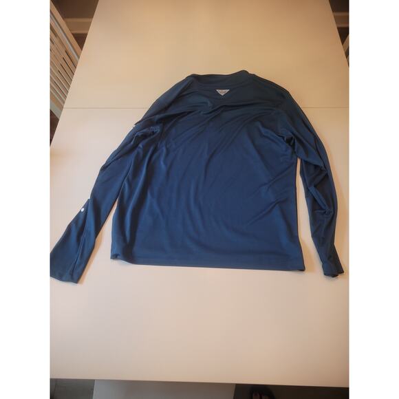 Men's Large Columbia PFG Royal‎ Blue Omni Shade 1/4 Zip Pullover Fishing EUC - Picture 6 of 6